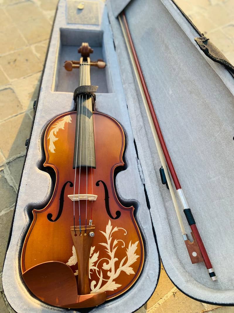 Violin 4/4 Solid Wood Matte Violin Beautiful Appearance Violin 10