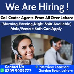 Urdu/English Call Center Hiring Males&Females! For Morning , Evening ,