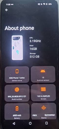 Asus Rog Phone 7 16/512 GB