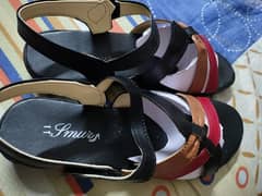 Summer women sandals multi color black strap 0