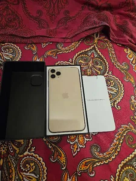 IPhone 11 ProMax 64GB official Dual Sim PTA Approved GoldColour 10by10 8