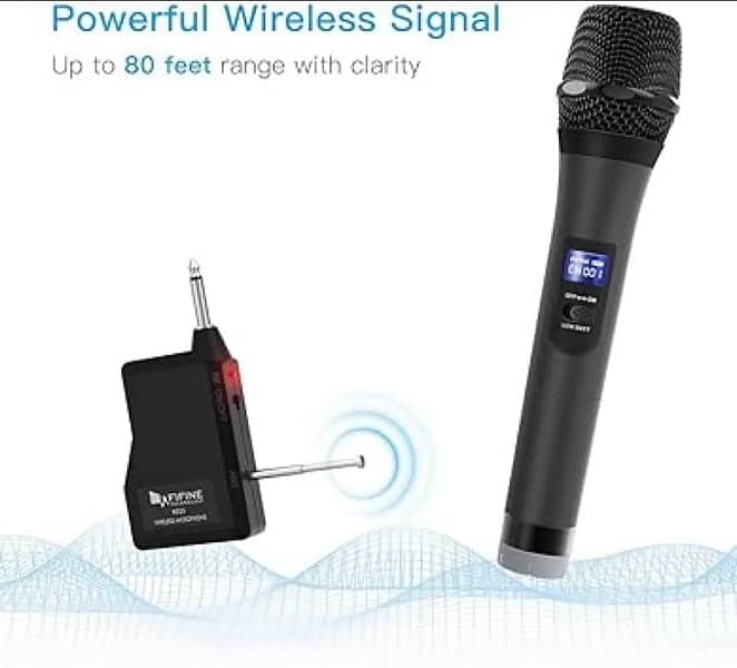 FIFINE Wireless Microphone System for Karaoke Nights and House Parties 1