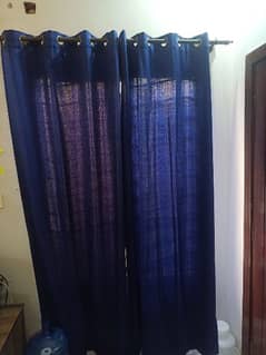 4*8 Curtain BLUE Colour for Sale (02Pcs)