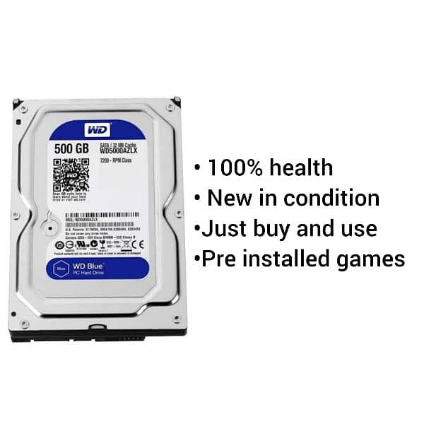 500GB Internal HDD with original pre-installed games 3
