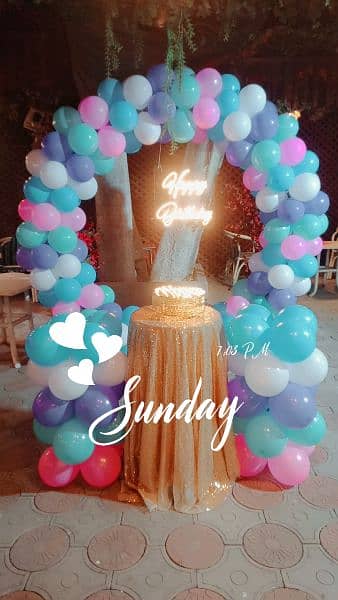 balloons decor birthday party dj Sound lighting event planner catering 15