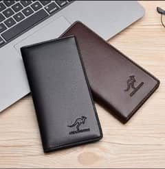 Stylish slim long PU leather wallet for men - Mobile wallet for men