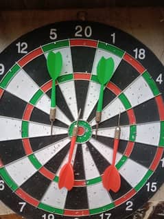 Dart Board | Double Sided | With 4 Darts