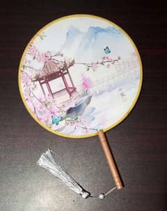Chinese Traditional Handmade Round Fans Classical Painting 36k