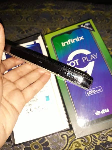 Infinix hot 9 play with box all paper urgent sale 6
