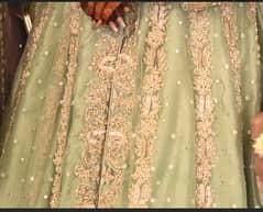 Heavy Walima Dress/ Heavy Bridal Dress/ Long Frock Front Cut Lehnga