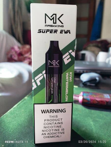 Maskking Disposable Pod Vape Rechargeable 50Mg new box pack 4