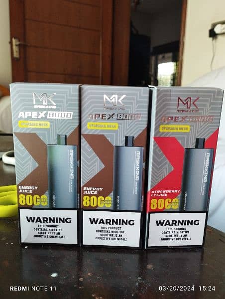 Maskking Disposable Pod Vape Rechargeable 50Mg new box pack 2