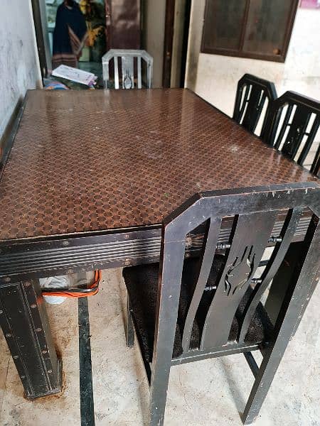 Super Solid Heavy Dinning Table with Chair's 5