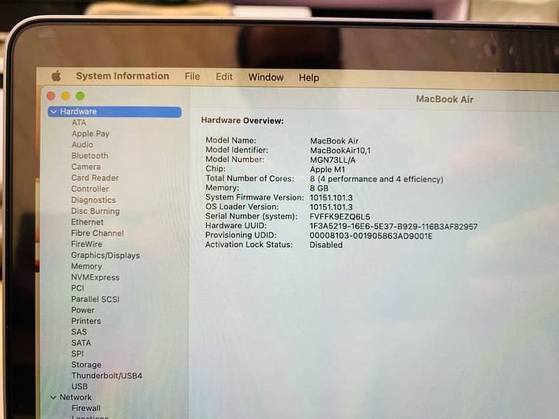 MacBook Air M1-13 inch 2020 8GB/512GB 2