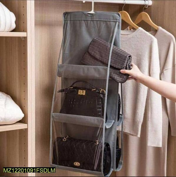 6 layer wall mounted bags hanging 0