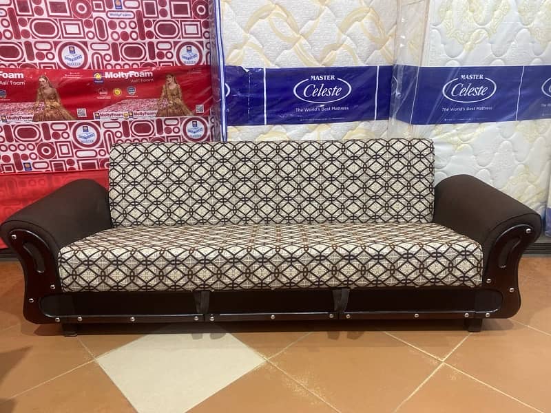 sofa cum bed (2in1)(sofa +bed)(Molty foam )(10 years warranty ) 15