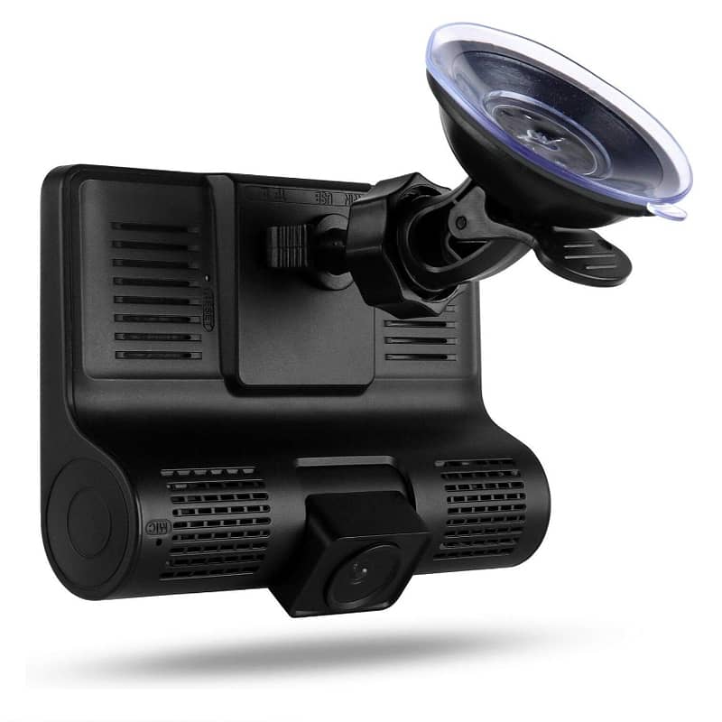 WDR Dashcam 3 Camera Lens Video Car DVR Full HD 1080P 4