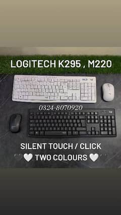 Logitech Silent Mouse & Silent Keyboard Logitech M220 , Logitech K295