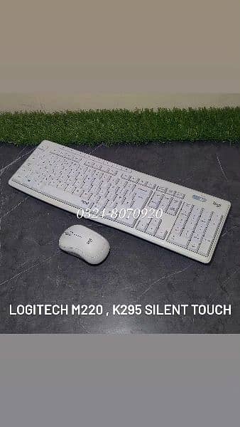 Logitech Silent Mouse & Silent Keyboard Logitech M220 , Logitech K295 3
