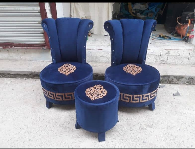2 Bedroom Chairs 1 table Beautiful Design and different colours 3