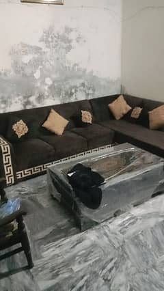 L shaped sofa one month used almost new