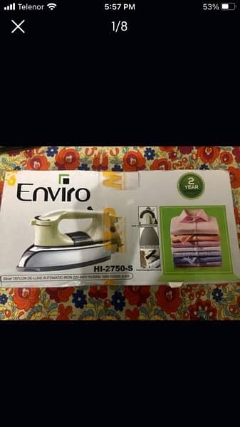 Enviro Dry Iron 1200W HI-2750-S White 0