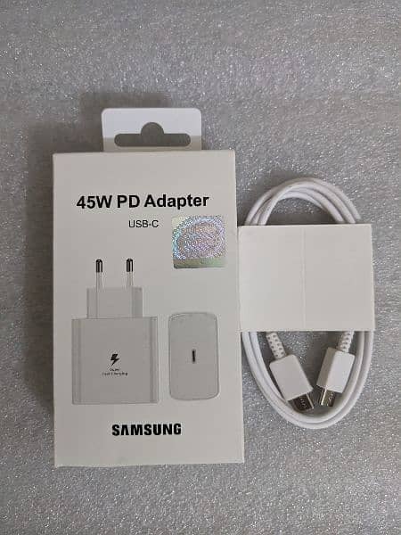 Samsung 45watt Type-c adopter with type-c to type-c cable 2