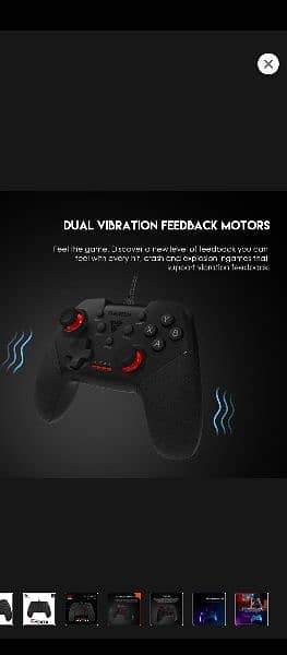 fantech gp13 shotter II controller For Gaming with dual vibration 1