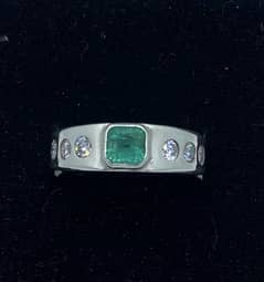 emerald/zamurd ring men