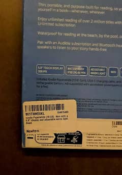 Amazon Kindle Paperwhite 16 GB Black Colour, Brand New (Sealed box)
