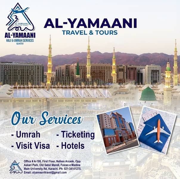 Hajj, Umrah, KSA Visa, UAE Visa & International Airline Tickets 14