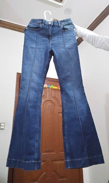 Denim Bell bottom pant for girls|pants|bell bottom|trendy|new arrival 1