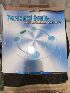 Personal weighing scale glass