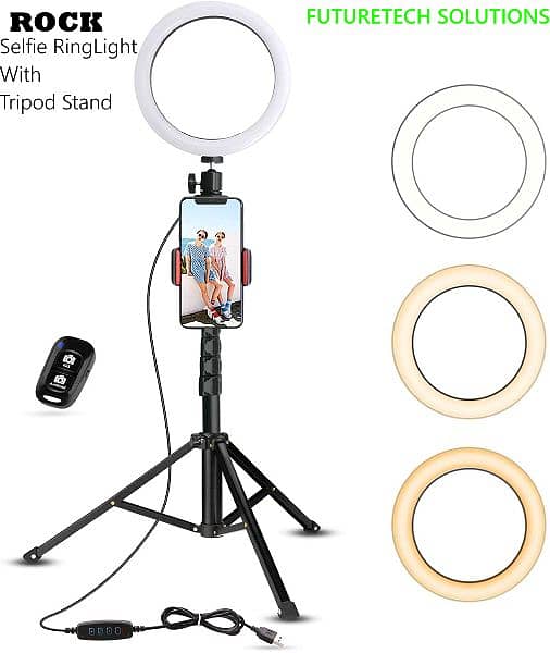 26CM Seven colors Ringlight with 7Feet Aluminum Stand for TikTok video 3