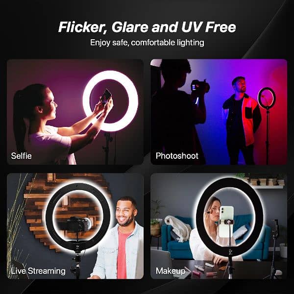 7 Colors Ring light for TikTok YouTube Videos Photography for wedding 3