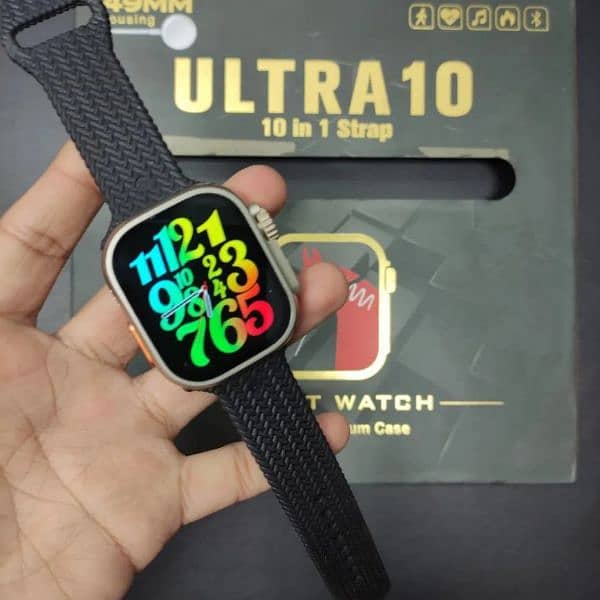 Ultra 10 Smart Watch with 10 Straps and Case 2