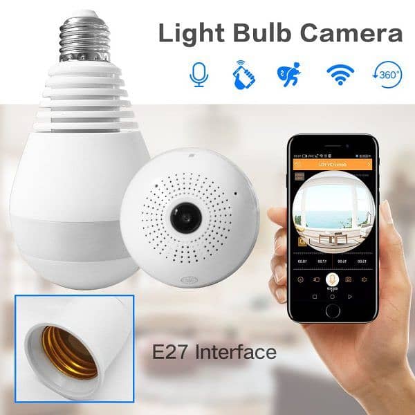 Light Bulb Camera 1080p Hd 2mp With V380 Pro App 0
