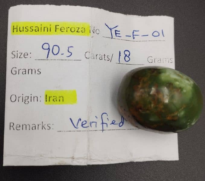 Hussaini Feroza Iran , Big size natural 6
