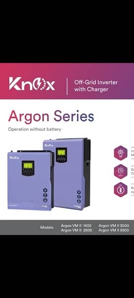 Knox Argon VM2 3kw 24v and 5kw 48v Off Grid Hybrid Genuine Voltronic 1