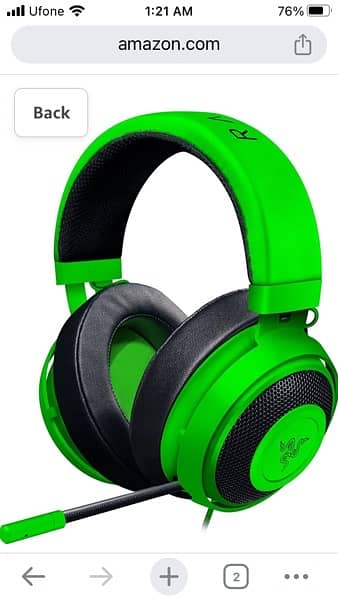 Razer Kraken Pro V2 gaming headphones 0