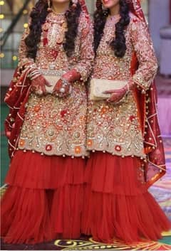 Bridal complete suit of mustard color