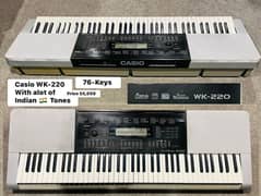Casio keyboard WK-220 piano Yamaha  Korg Roland Casio kawai M-audio