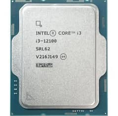 intel 12 gen i3 12100 tray cpu and standard cooler.