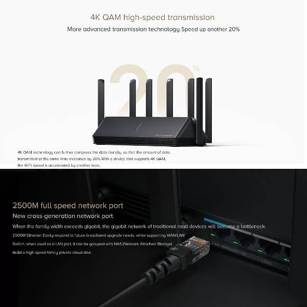 Mi AX6000 dual band wifi 6 router 4