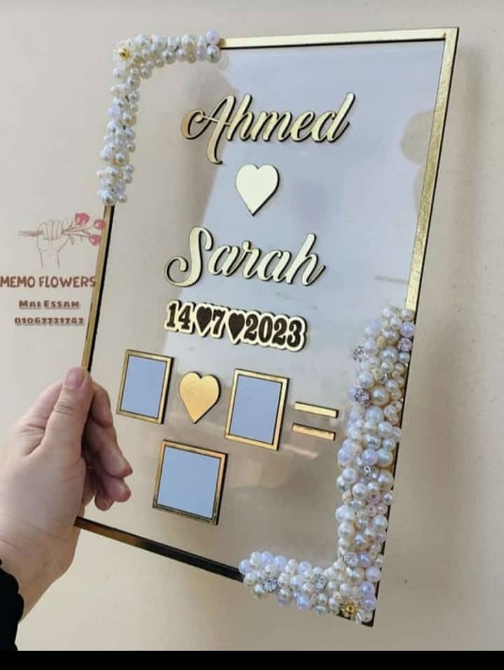 Wall Hanging Thumb Plate with Nikah thumb Print 0