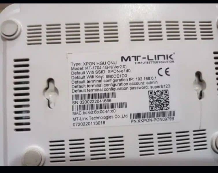 MT-Link Fiber Router Gpon/Epon/Xpon 2 Antenna 4