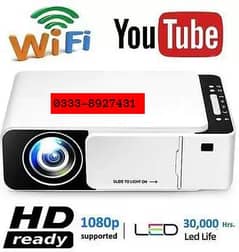 T6 Projector HD LED Projector Android 2/16 GB Support 4K Full HD 0