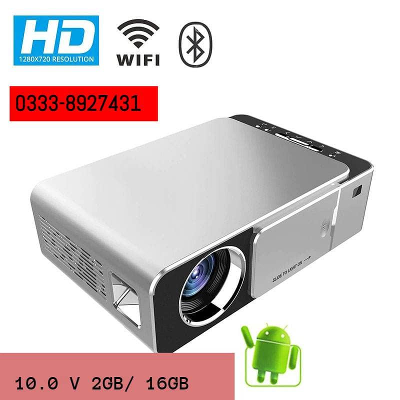 T6 Full HD Led Projector 2K 4K 3500 Lumen Portable Cinema Projector 1