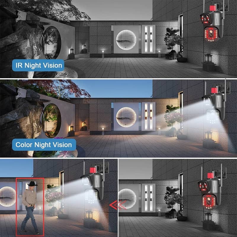 6Mp Dual Lens Ptz Camera Outdoor 2-Way Audio Smart Home Ai Tracking 2