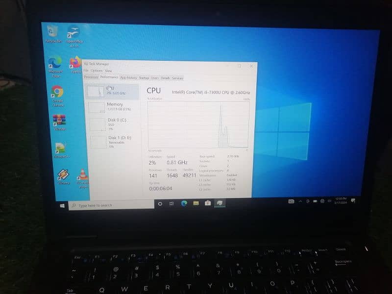Dell 5480 i5 7th gen with Glass less touch screen 5